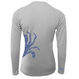 Blue Crab Wrap Women's Long Sleeve UPF 50+ Dry-Fit Shirt