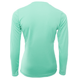 "Life Is Better At The Beach" Turtle Women's Long Sleeve UPF 50+ Dry-Fit Shirt (No Back)
