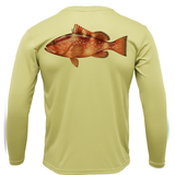 USA Grouper Long Sleeve UPF 50+ Dry-Fit Shirt