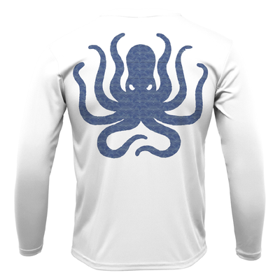 Freshwater Born "Live Love Lake" Kraken Men's Long Sleeve UPF 50+ Dry-Fit Shirt