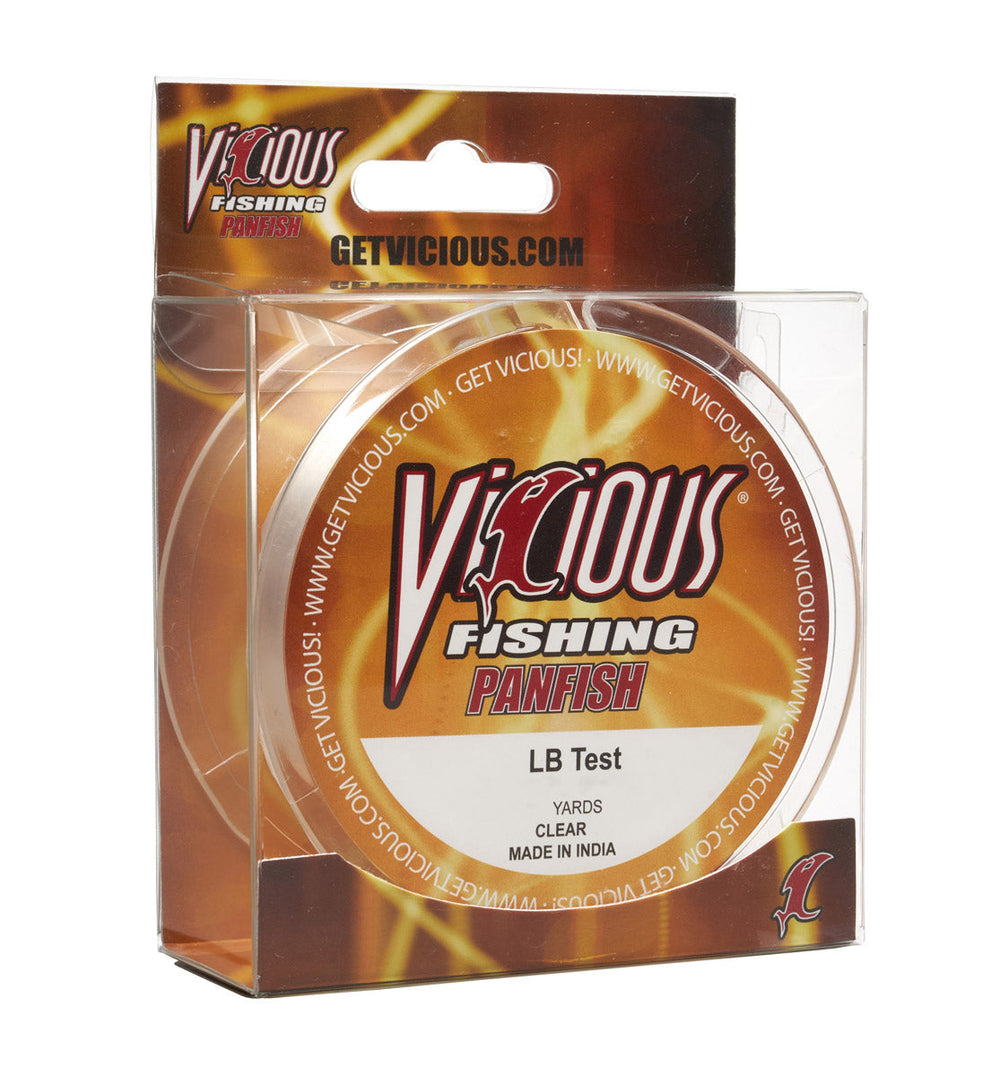 Vicious Panfish Clear Mono - 4 Lb Test