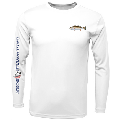 Clean Redfish Long Sleeve UPF 50+ Dry-Fit Shirt