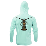 Florida Keys Realistic Lobster Long Sleeve UPF 50+ Dry-Fit Hoodie