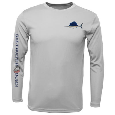 Clean Sailfish Long Sleeve UPF 50+ Dry-Fit Shirt