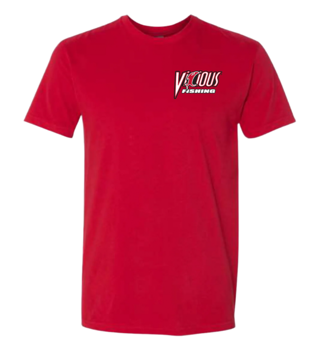 Vicious Classic "Get Vicious" Logo Tee - Premium Red