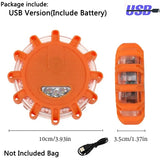 DecorBites™ LED Safety Flare Emergency Flashing Strobe Light - 9 Modes - Portable & Rechargeable