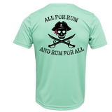 Dunedin, FL "All For Rum and Rum For All" Men's Short Sleeve UPF 50+ Dry-Fit Shirt