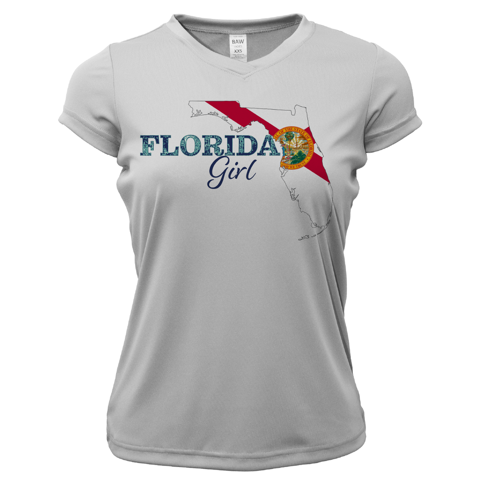 Dunedin Florida Girl Women's Short Sleeve UPF 50+ Dry-Fit Shirt