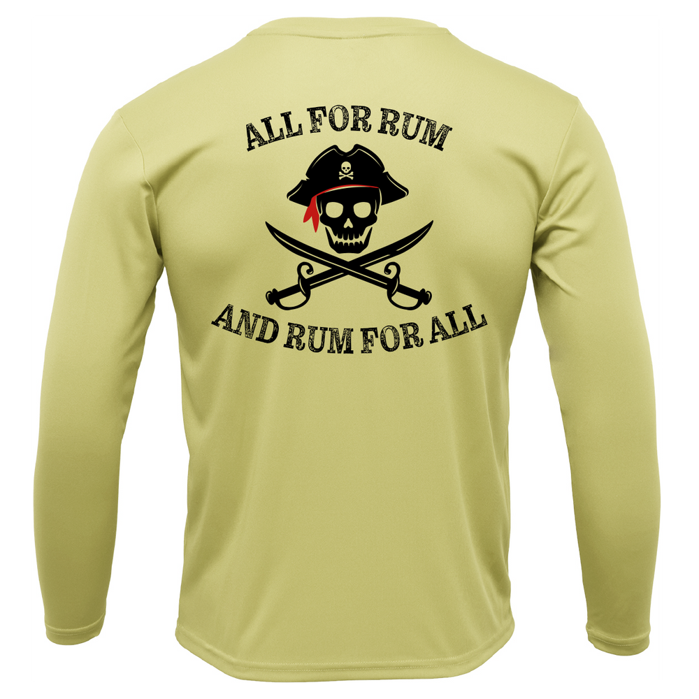 Florida Freshwater Born "All For Rum and Rum For All" Girl's Long Sleeve UPF 50+ Dry-Fit Shirt