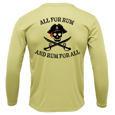 Florida Freshwater Born "All For Rum and Rum For All" Girl's Long Sleeve UPF 50+ Dry-Fit Shirt