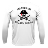 Georgia Freshwater Born "All For Rum and Rum For All" Men's Long Sleeve UPF 50+ Dry-Fit Shirt
