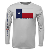 Texas Flag Boy's Long Sleeve UPF 50+ Dry-Fit Shirt