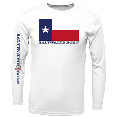 Corpus Christi, TX Flag Long Sleeve UPF 50+ Dry-Fit Shirt