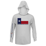Texas Flag Boys Long Sleeve UPF 50+ Dry-Fit Hoody
