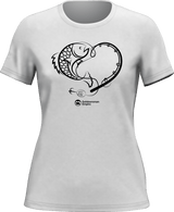 Fishing Heart T-Shirt for Women