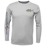 Yellowfin Tuna on Chest Long Sleeve UPF 50+ Dry-Fit Shirt