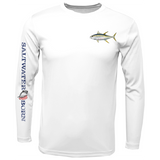 Yellowfin Tuna on Chest Long Sleeve UPF 50+ Dry-Fit Shirt