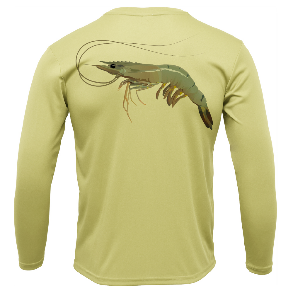 USA Jumbo Gulf Shrimp Long Sleeve UPF 50+ Dry-Fit Shirt