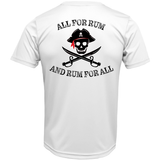 Dunedin, FL "All For Rum and Rum For All" Men's Short Sleeve UPF 50+ Dry-Fit Shirt
