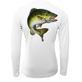 Florida Freshwater Born Largemouth Bass Women's Long Sleeve UPF 50+ Dry-Fit Shirt