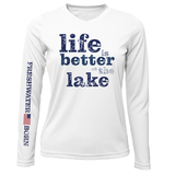 Florida "Life is Better at the Lake" Women's Long Sleeve UPF 50+ Dry-Fit Shirt