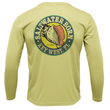 Yellowtail on Chest Long Sleeve UPF 50+ Dry-Fit Shirt