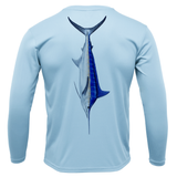 USA Blue Marlin Long Sleeve UPF 50+ Dry-Fit Shirt