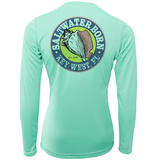 Key West "Born On The Saltwater" Long Sleeve UPF 50+ Dry-Fit Shirt