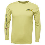 Yellowtail on Chest Long Sleeve UPF 50+ Dry-Fit Shirt