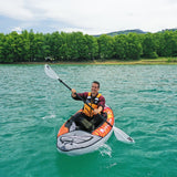 Aqua Marina Memba 330 1-Person Ultra Stiff Touring Kayak With Double Wall Fabric Floor, 10FT [ME-330] (SAK56789)