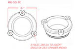 Groco Strainer cap plastic