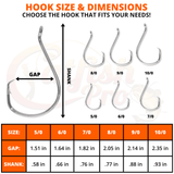 Double Offset Circle Hooks 9/0 - Value Pack