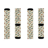 Boat Patterned Socks - Colorful Nautical Gift - DipaliZ