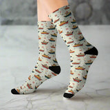 Boat Patterned Socks - Colorful Nautical Gift - DipaliZ