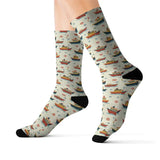 Boat Patterned Socks - Colorful Nautical Gift - DipaliZ