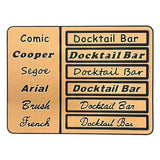 Custom Boat Names - Add Your Boat Name to Decking Kits - Choose Font & Letter Style