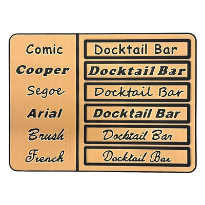 Custom Boat Names - Add Your Boat Name to Decking Kits - Choose Font & Letter Style