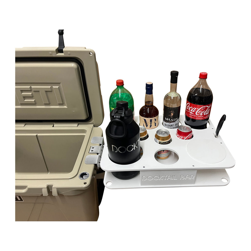Docktail Bar Yeti Tundra Cooler Cup Holders and Table System – Dockside ...