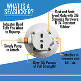 Docktail Boat Table Caddy with 2 SeaSucker Vacuum Mounts - Choose Your Color