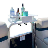 Docktail Boat Table Caddy with Pontoon Boat Rail Mount