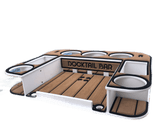 Docktail Butler Boat Table with 2 SeaSucker Vacuum Mounts - Perfect for Smooth Flat Surface Locations