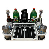 Docktail Butler Boat Table with Adjustable Rod Holder Mount