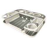 Docktail Butler Boat Table with Pontoon Boat Rail Mount