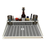 Docktail Utility Boat Table Accessory with Adjustable Rod Holder Mount