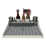 Docktail Utility Boat Table with Pedestal Table Attachment Options