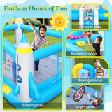Extra Large Multifunctional Jump'N Slide Inflatable Bouncer With Blower (SAK81243)
