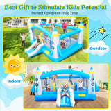 Extra Large Multifunctional Jump'N Slide Inflatable Bouncer With Blower (SAK81243)