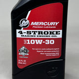 MERCURY (6 PACK) 4-Stroke Marine Engine Oil Sz 32 fl oz 10w-30 92-8M0078625