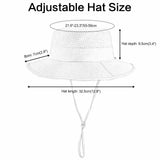 VOBOOM Breathable Wide Brim Sun Hat UV Protection Fishing Cap Grey