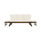 Alora Outdoor Adjustable Wooden Patio Daybed Sofa With Cushions (SAK41345)